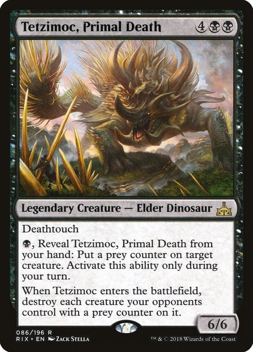 Image for Tetzimoc, Primal Death (86) (RIX) - Magic: The Gathering
