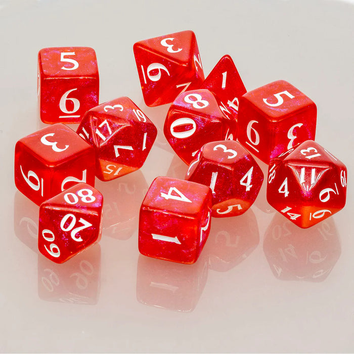 Ultra-PRO: Eclipse - RPG Dice Set 11PC (Apple Red)