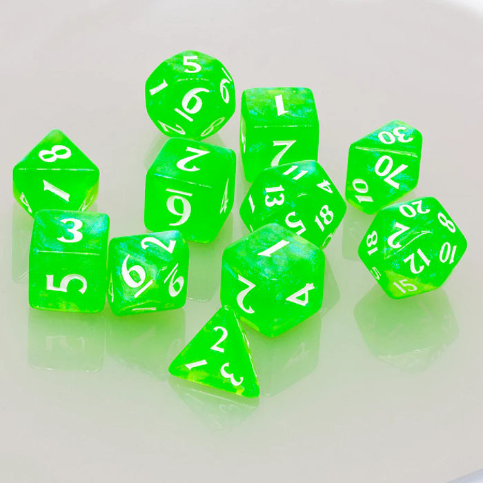 Ultra-PRO: Eclipse - RPG Dice Set 11PC (Lime Green)