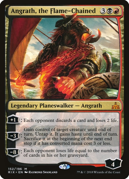 Image for Angrath, the Flame-Chained (152) (RIX) - Magic: The Gathering