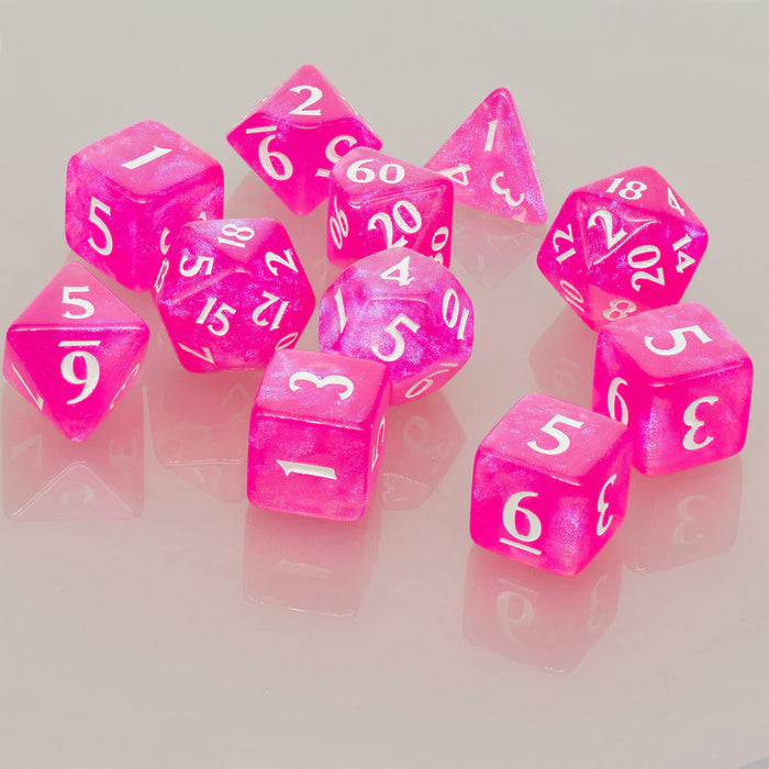 Ultra-PRO: Eclipse - RPG Dice Set 11PC (Hot Pink)