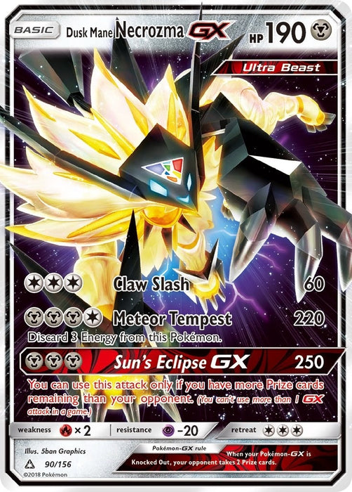 Dusk Mane Necrozma GX (90/156) (SM05)