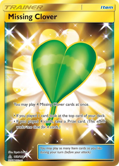 Missing Clover (Secret Rare) (168/156) (SM05)