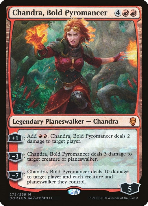 Image for Chandra, Bold Pyromancer (275) (DOM) - Magic: The Gathering