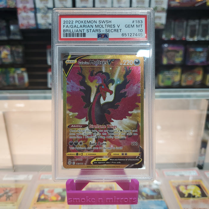 Galarian Moltres V (183/172) [Sword & Shield: Brilliant Stars] PSA 10