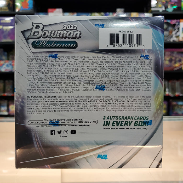 2022 Bowman Platinum Baseball Mega Box