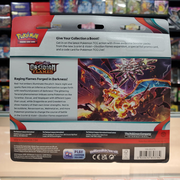 Pokémon TCG: Scarlet & Violet: Obsidian Flames - 3-Pack Blisters (Eevee)