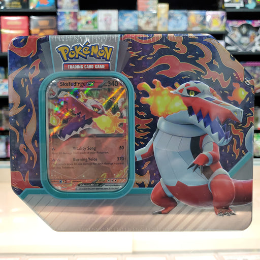 Pokmon TCG: Paldea Partners Tin (Skeledirge ex) Smoke and Mirrors Hobby Pokmon TCG: Paldea Partners Tin (Skeledirge ex) Smoke and Mirrors Hobby