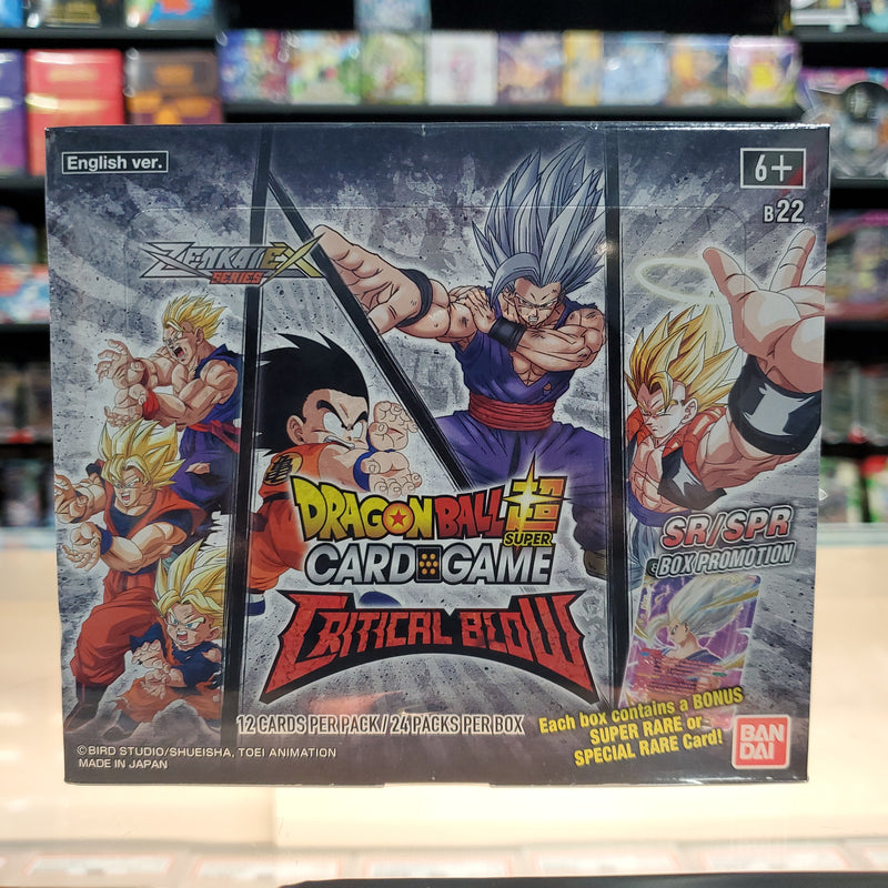 Dragon Ball Z Super Card Game Critical Blow Premium Pack Set