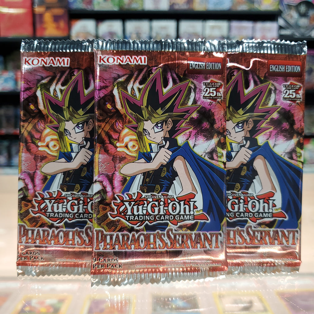Yu-Gi-Oh! TCG: Pharaoh's Servant - Booster Pack (25th Anniversary Edit Smoke and Mirrors Hobby Yu-Gi-Oh! TCG: Pharaoh's Servant - Booster Pack (25th Anniversary Edit Smoke and Mirrors Hobby