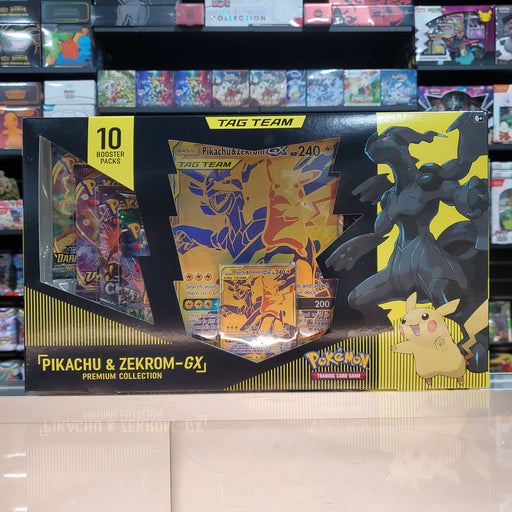 Pokmon TCG: Tag Team - Premium Collection (Pikachu & Zekrom GX) Smoke and Mirrors Hobby Pokmon TCG: Tag Team - Premium Collection (Pikachu & Zekrom GX) Smoke and Mirrors Hobby