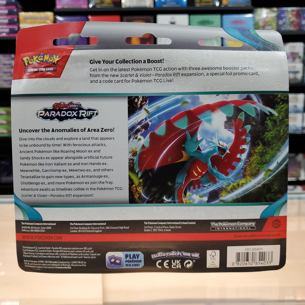Pokemon - SV04 Paradox Rift - 3-Pack Blister Set - The Mana Shop