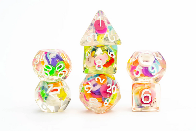 Resin Poly Dice Set - 7PC (Critical Loops)