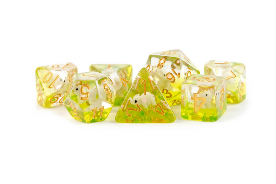 Resin Poly Dice Set - 7PC (Elephant)