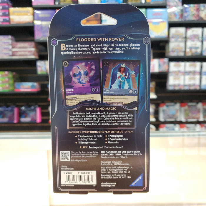 Disney Lorcana: Rise of the Floodborn - Starter Deck (Amethyst & Steel)