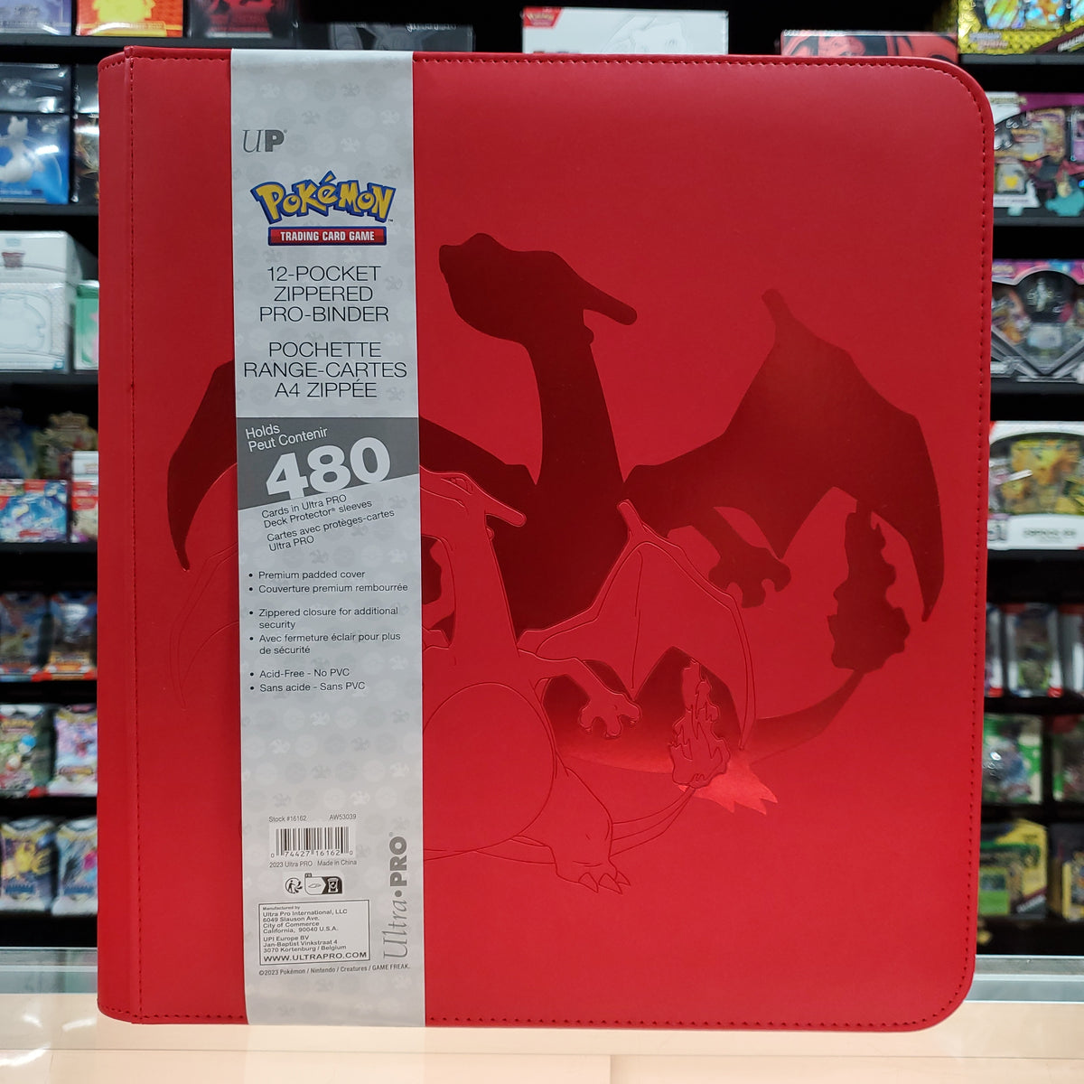 Ultra-PRO: Pokmon Elite Series 12-Pocket Zippered PRO-Binder - Chariz   Smoke and Mirrors Hobby