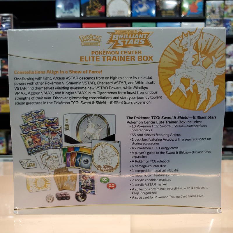 Pokémon TCG: Sword & Shield: Brilliant Stars - Elite Trainer Box (Pokemon Center Exclusive)