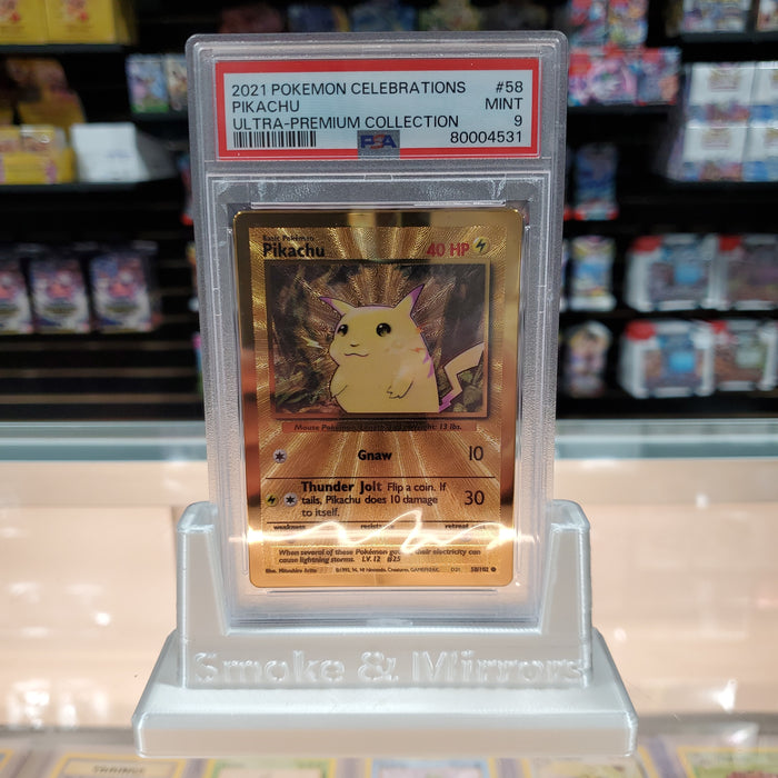 Pikachu (58/102) (Celebrations Metal Card) [Celebrations: 25th Anniversary] PSA 9