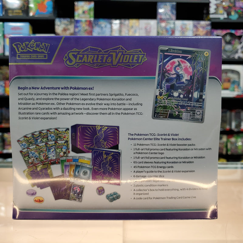 Pokémon TCG: Scarlet & Violet - Elite Trainer Box (Miraidon) (Pokemon Center Exclusive)