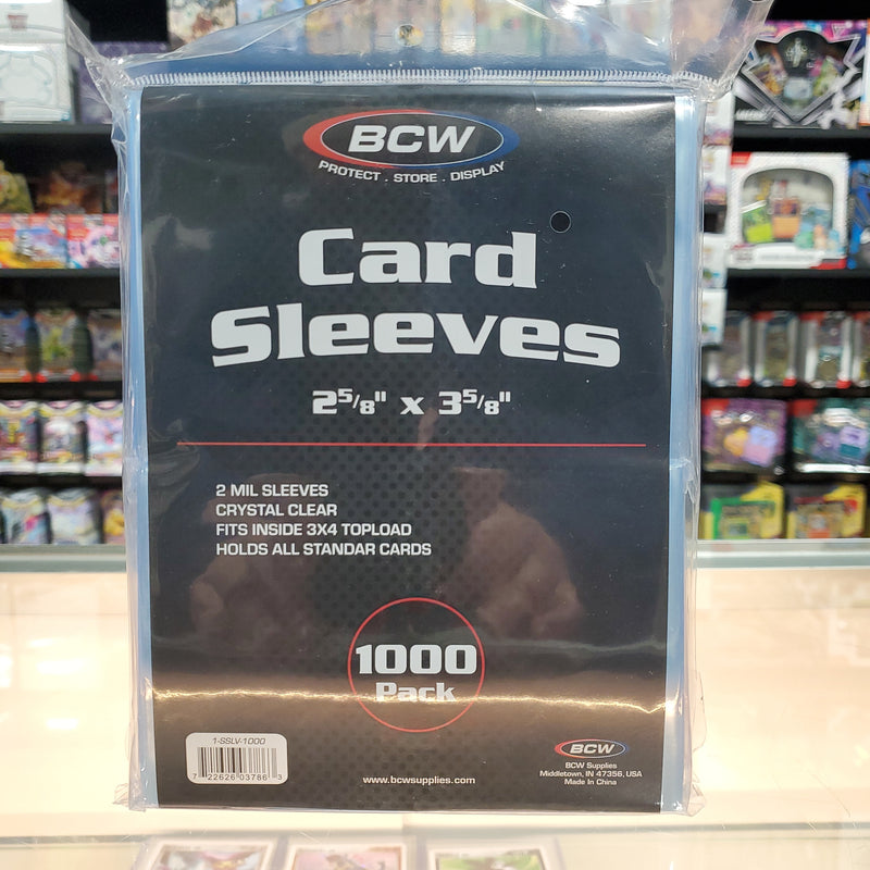 BCW: Standard Size Card Sleeve 1000CT
