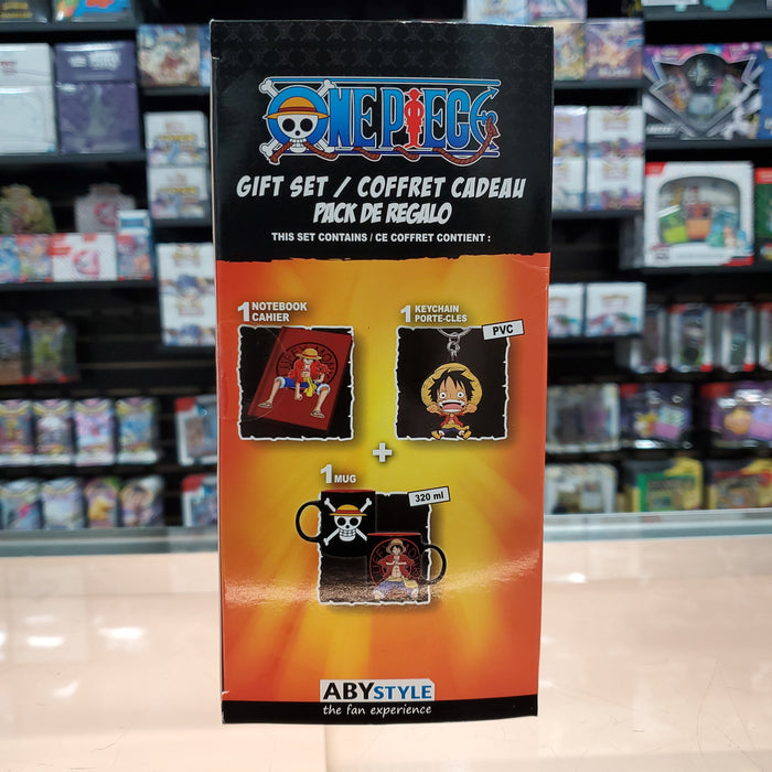 One Piece Gift Set - Mug (320ML) With PVC Keyring & Luffy Notebook