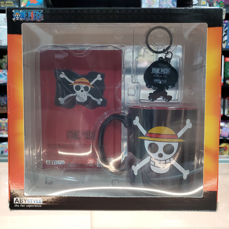 One Piece Gift Set - Mug (320ML) With PVC Keyring & Luffy Notebook