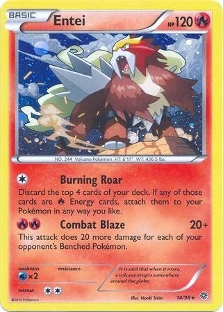 Entei - 14/98 (Cosmos Holo) (014/098) (BLE)