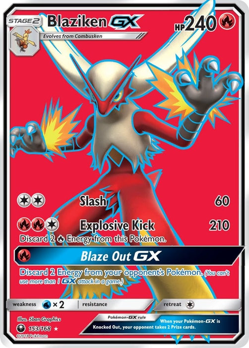 Blaziken GX (Full Art) (153/168) (CES)