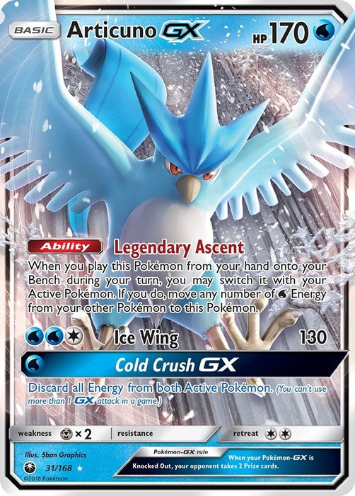 Articuno GX (31/168) (CES)