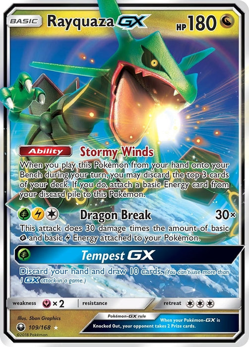 Rayquaza GX (109/168) (CES)