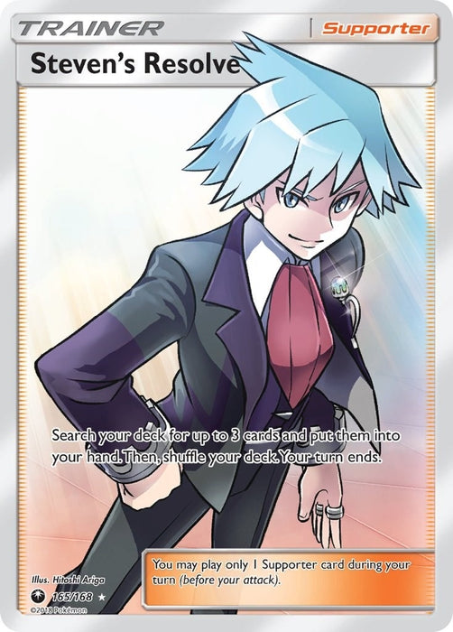 Steven's Resolve (Full Art) (165/168) (CES)