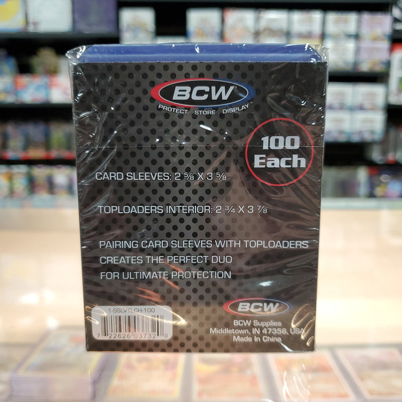 BCW: 3X4 Standard Toploader Combo with Sleeves 100CT