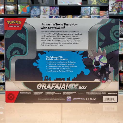 grafaiai ex box booster packs Pokémon TCG: Grafaiai ex Box — Smoke and Mirrors Hobby