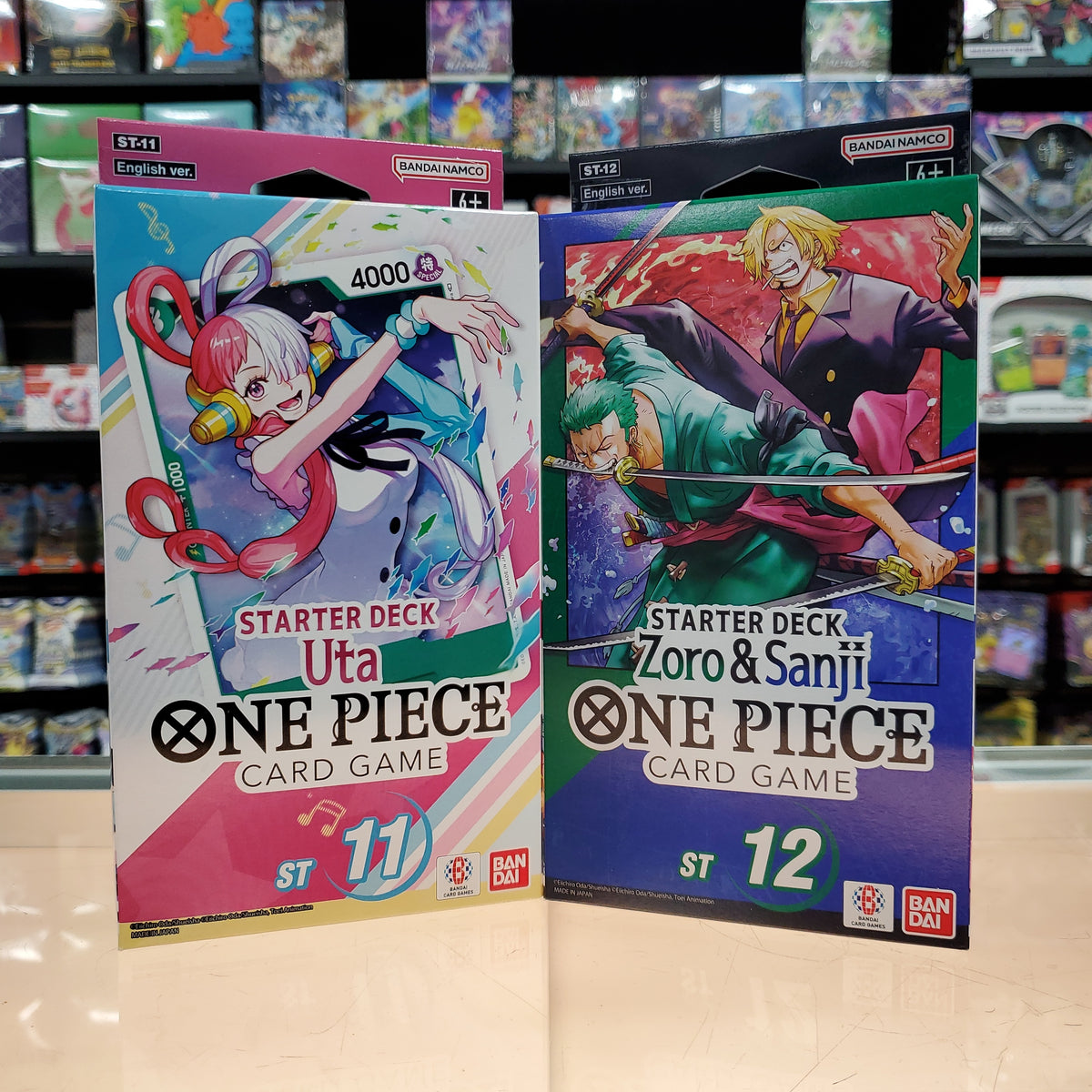 one piece card game st12 One Piece TCG: Starter Deck Bundle (ST-11 / ST-12) — Smoke and Mirrors Hobby