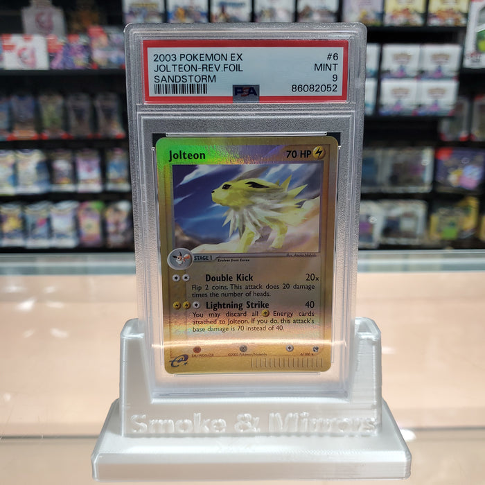 Jolteon (6/100) [EX: Sandstorm] Reverse Holofoil: PSA 9