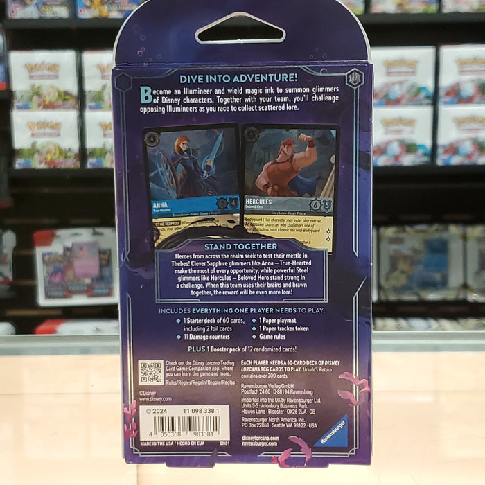 Disney Lorcana: Ursula's Return - Starter Deck (Sapphire & Steel)