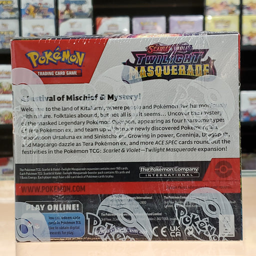 Pokmon TCG: Scarlet & Violet: Twilight Masquerade - Booster Box Smoke and Mirrors Hobby Pokmon TCG: Scarlet & Violet: Twilight Masquerade - Booster Box Smoke and Mirrors Hobby
