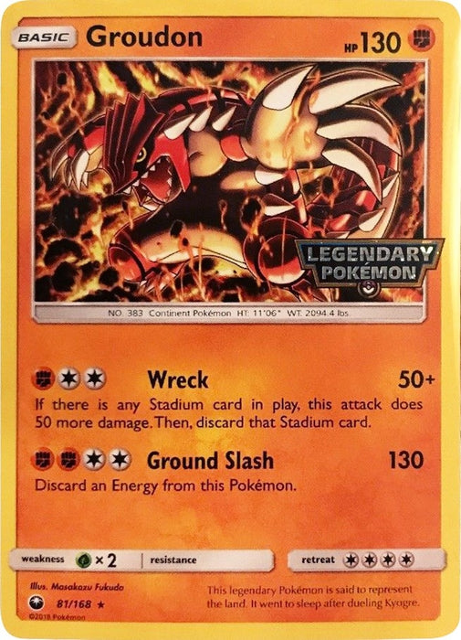 Groudon - 81/168 (Cosmos Holo) (Gamestop Promo) (081/168) (MCAP)