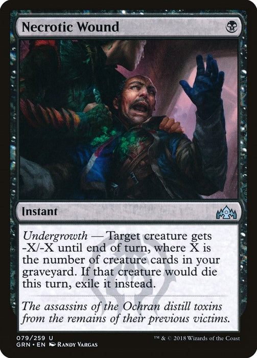 Image for Necrotic Wound (79) (GRN) - Magic: The Gathering