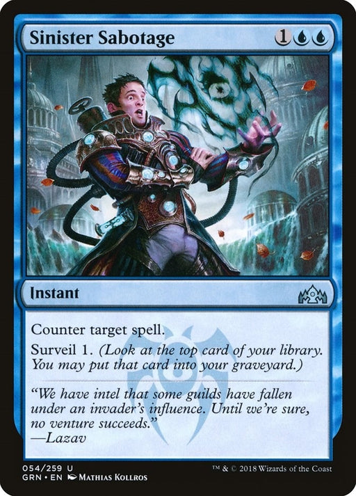Image for Sinister Sabotage (54) (GRN) - Magic: The Gathering