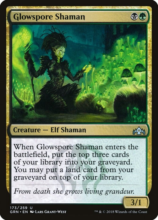 Image for Glowspore Shaman (173) (GRN) - Magic: The Gathering