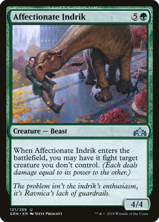 Image for Affectionate Indrik (121) (GRN) - Magic: The Gathering