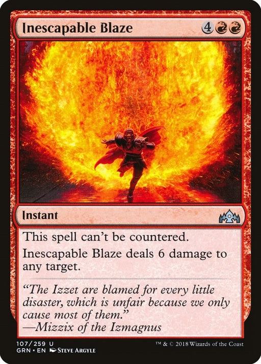 Image for Inescapable Blaze (107) (GRN) - Magic: The Gathering