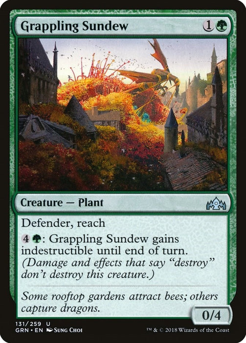 Image for Grappling Sundew (131) (GRN) - Magic: The Gathering