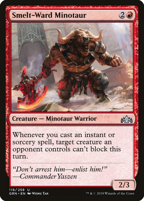 Image for Smelt-Ward Minotaur (116) (GRN) - Magic: The Gathering