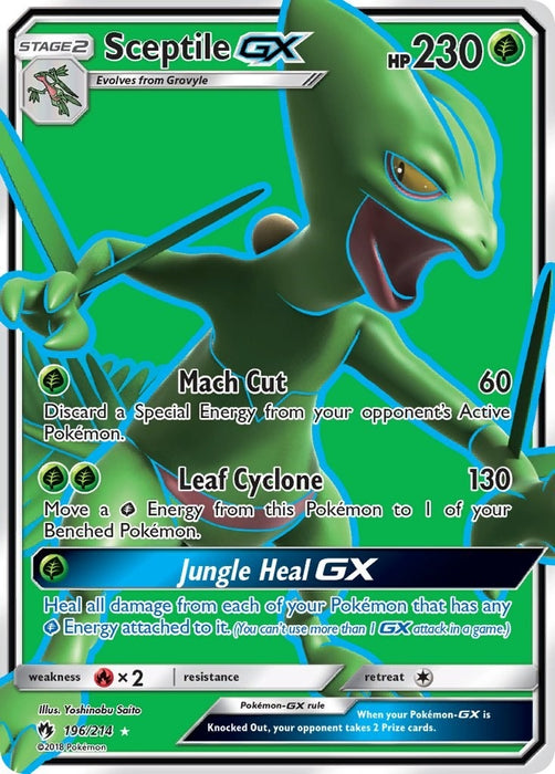 Sceptile GX (Full Art) (196/214) (SM8)