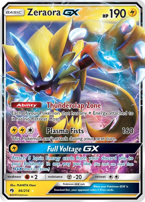 Image for Zeraora GX (86/214) (SM8) - Pokemon
