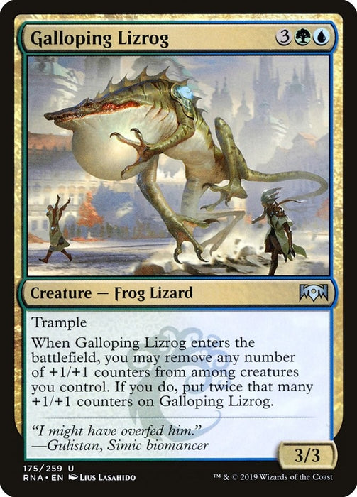 Image for Galloping Lizrog (175) (RNA) - Magic: The Gathering