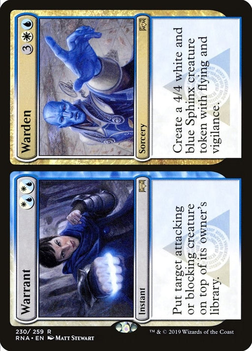 Image for Warrant // Warden (230) (RNA) - Magic: The Gathering