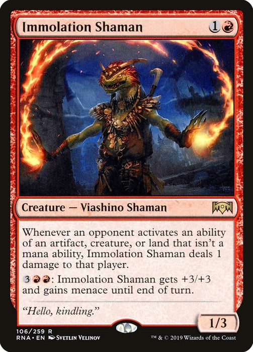 Image for Immolation Shaman (106) (RNA) - Magic: The Gathering